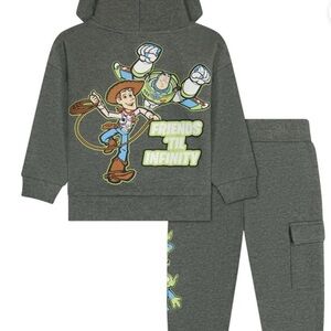 Disney Kids Gray Toy Story 'Friends 'Til Infinity' Hoodie & Joggers Set